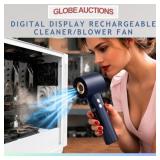 DIGITAL DISPLAY RECHARGEABLE CLEANER/BLOWER FAN