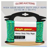 HIGH GEAR HEAVY DUTY POLY ROPE (3/16-IN x 50-FT)