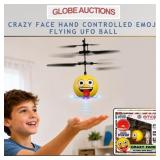 CRAZY FACE HAND CONTROLLED FLYING UFO BALL TOY