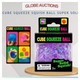 CUBE SQUEEZE SQUISH BALL, SUPER SOLID