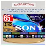 65' SONY BRAVIA-8 OLED HDR SMART 4K TV (MSP:$2999)