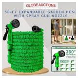 50-FT EXPANDABLE GARDEN MAGIC HOSE W/ SPRAY NOZZLE