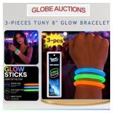 3-PIECES TUNY 8' GLOW BRACELETS