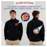 NEW CALGARY FLAMES QUARTER-ZIP SWEATSHIRT_SIZE:XXL