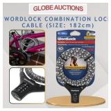 WORDLOCK COMBINATION LOCK CABLE (SIZE: 182cm)
