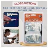 50-PIECES SELF-DRILLING DRYWALL ANCHOR KIT
