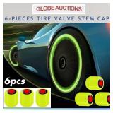 6-PIECES TIRE VALVE STEM CAPS