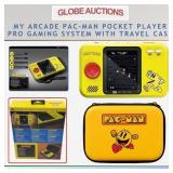 MY ARCADE PAC-MAN PORTABLE GAME +TRAVEL CASE