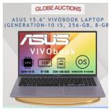 ASUS 15.6' VIVOBOOK LAPTOP(GEN-10 i5,256-GB, 8-GB)