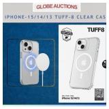 iPHONE-15/14/13 CLEAR CASE (TUFF-8)