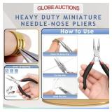 HEAVY DUTY MINIATURE NEEDLE-NOSE PLIERS