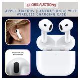 APPLE AIRPODS(GEN-4) W/ WIRELESS CHARGING CASE