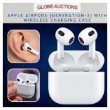 NEW APPLE AIRPODS (GEN-3)W/ WIRELESS CHARGING CASE