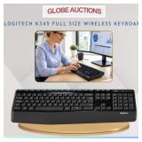 LOGITECH K345 FULL SIZE WIRELESS KEYBOARD