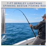 7-FT BERKLEY LIGHTNING MEDIUM SPINNING FISHING ROD