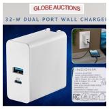 32-W DUAL PORT WALL CHARGER