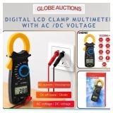 NEW DIGITAL LCD CLAMP MULTIMETER W/ AC/DC VOLTAGE