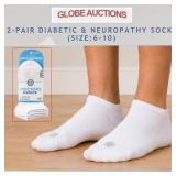 2-PAIR DIABETIC & NEUROPATHY SOCKS