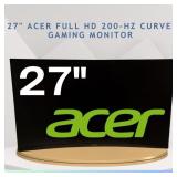 27' ACER FHD 200-HZ CURVED GAMING MONITOR