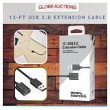 12-FT USB 2.0 EXTENSION CABLE