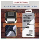 6-FT HIGH SPEED HDMI CABLE