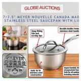 NEW 7/3.5' MEYER CANADA MADE SAUCEPAN WITH LID