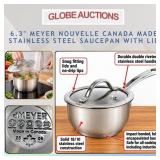 NEW 6.3' MEYER CANADA MADE SAUCEPAN WITH LID