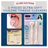 2-PIECES ULTRA-SOFT SILICONE TONGUE CLEANERS