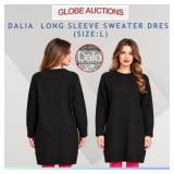 DALIA  LONG SLEEVE SWEATER DRESS (SIZE:L)