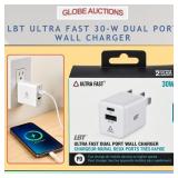LBT ULTRA FAST 30-W DUAL PORT WALL CHARGER