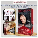 REVLON COLORSILK #12 NATURAL BLUE BLACK HAIR COLOR