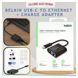 BELKIN USB-C TO ETHERNET + CHARGE ADAPTER