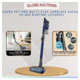 NEW SHARK PET PRO CORDLESS VACUUM (MSP:$379)