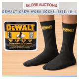DEWALT CREW WORK SOCKS (SIZE:10-13)