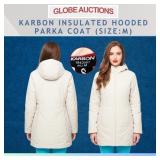 KARBON INSULATED HOODED PARKA COAT (SIZE:M)