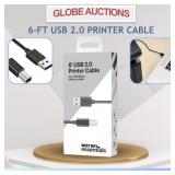6-FT USB 2.0 PRINTER CABLE