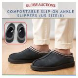 COMFORTABLE SLIP-ON ANKLE SLIPPERS (US SIZE:8)