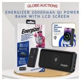 ENERGIZER 20000mAh Qi POWER BANK W/ LCD SCREEN