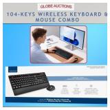 WIRELESS 104-KEYS KEYBOARD & MOUSE COMBO