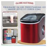FRIGIDAIRE 26-LBS ICE MAKER,FREESTANDING(MSP:$199)