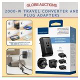 2000-W TRAVEL CONVERTER AND PLUG ADAPTERS
