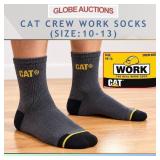 CAT CREW WORK SOCKS (SIZE:10-13)
