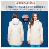 KARBON INSULATED HOODED PARKA COAT (SIZE:XL)