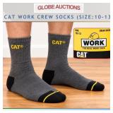 CAT WORK CREW SOCKS (SIZE:10-13)