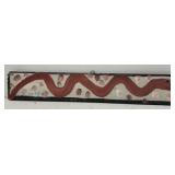 Original Mose T painting RED SNAKE on wood