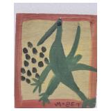 Original Mose T painting DRAGON on wood