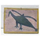 Mose T bird painting on board