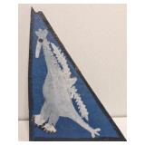 Original Mose T White Bird Painting on Wood