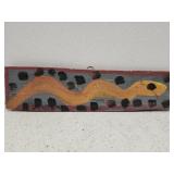 Original Mose T painting SNAKE on wood