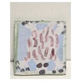 Original Mose T White Animal Painting on Wood